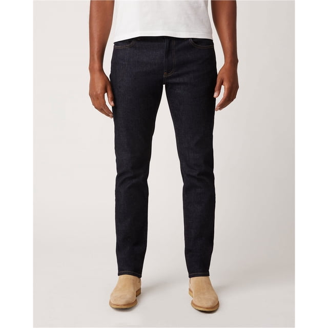 DSTLD Mens Dark Wash Slim Fit Jeans, Blue, 30W x 34L