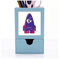 thumbnail image 1 of Universo Alien Purple Monster Tarjeta de clip de pluma del gestor de suministros de oficina, 1 of 3