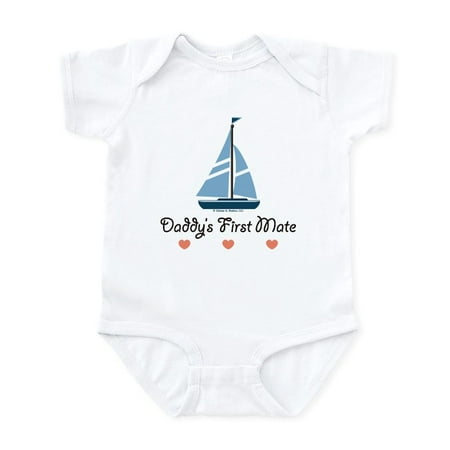 

CafePress - Daddy s 1St Mate Sailing Sailboat Infant Bodysuit - Baby Light Bodysuit Size Newborn - 24 Months