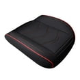 thumbnail image 3 of Funda de Asiento 54x55 cm Piel PU Multiusos Cómoda Cuadrada Fácil Instalación Negro Rojo, 3 of 8