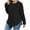 Black, variant on SEAOPEN Plus Size Tops for Women Tunic Shirts Long Sleeve Crewneck Casual Sweaters Pullover Loose Fit Today Purple,L