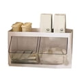 thumbnail image 2 of Coffee  Holder, Durable Tea Bag Storage Rack Wall Mounted  for Home Yellow,White, 2 of 8