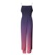 thumbnail image 3 of Gibobby pantalones siameses de pierna ancha Mono en V con estampado de mamelucos de verano para mujer(Morado， L), 3 of 5