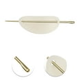 thumbnail image 3 of Unique Bargains 1 Pc Elegant Oval Hair Pins Hairdo Clip for Women 4.92"x1.34"x0.79" White, 3 of 3