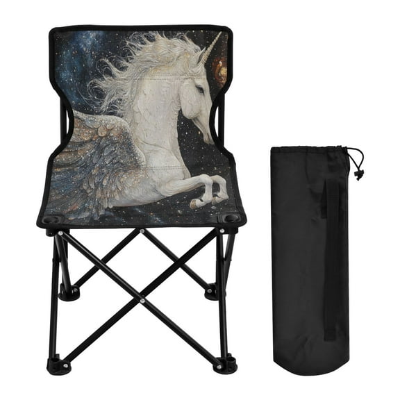 YAZAOO Camping Chairs Modern Unicorn Pegasus Pattern Folding chair