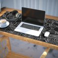 thumbnail image 3 of Long Mouse Pads for Desk,Halloween Spider Web Pattern Desk Mats on Top Of Desks, Desk Mouse Pad Extra Large with 3mm Non-Slip Base and Stitched Edge for Gaming,Office,Work,Home 35.4x15.7in, 3 of 5
