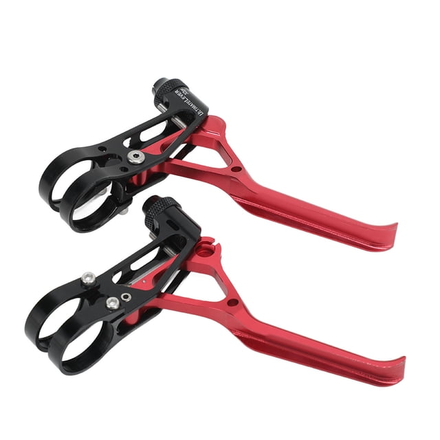 Brake Lever, CNC Aluminum Alloy Ultralight Hollow Brake Handle Durable Lightweight For 22.2mm Handlebar Red