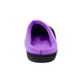 thumbnail image 6 of ComfyFeet Everything Comfy Black and Purple Slipper Clog Slipper - Large, 6 of 7