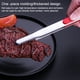 thumbnail image 3 of Injueey Pinza para barbacoa, pinzas para alimentos de acero inoxidable de alta temperatura, pinzas antiadherentes para barbacoa, mango grueso Cocina y Comedor Rojo/8 pulgadas (19.5 cm), 3 of 6