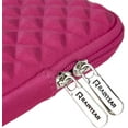 thumbnail image 6 of RAINYEAR 15.6 Inch Laptop Sleeve Diamond Foam Shock Resistant Neoprene Padded Case Fluffy Lining Zipper Cover Carrying Bag Compatible with 15.6" Notebook Computer Chromebook(Deep Pink), 6 of 7