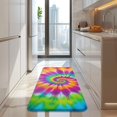 thumbnail image 4 of Colorful Rainbow Tie Dye Spiral Pattern Kitchen Rug Mat,Kitchen Runner Rugs Non Skid Washable,Decorative Kitchen Floor Mats for Kitchen,Sink,Laundry,17"x47.2", 4 of 7