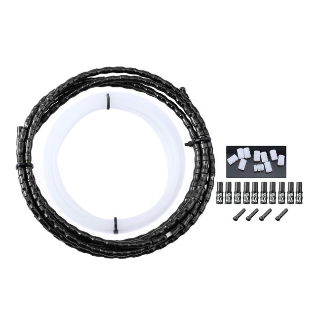 Carcasa del cable de bicicleta Carcasa exterior Tubo Desviador Cable Cables 18 m negro Sunnimix Carcasa de cable de bicicleta
