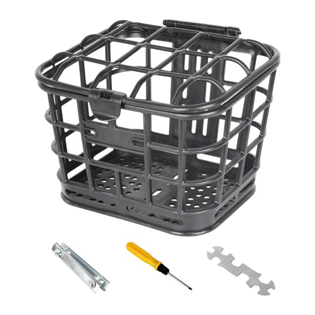 Cesta para bicicleta eléctrica, portabicicletas, para instalar, con tapa, cesta para guardar bicicletas Sin revestimiento