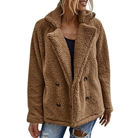 

ceyhen Scrub Jacket Womens Button Front Faux PU Leather Jacket Shacket Casual Shirt Long Sleeve Blazer Coat with Bust Pocket