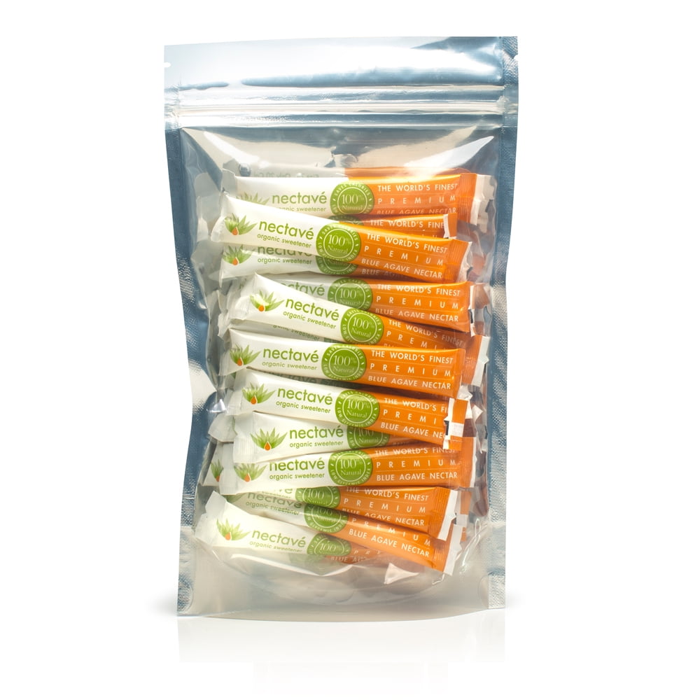 Nectave Organic Sweetener Premium Blue Agave Nectar On The Go Stick
