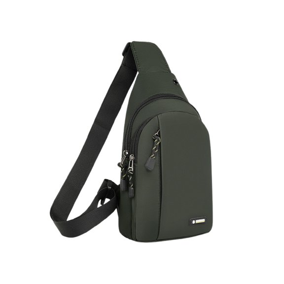 Byujiro Men's Multi-Pocket Sling Chest Bag Casual Water-Resistant Crossbody Backpack Compact Utility Shoulder Bag for Work, Travel and Daily Commute