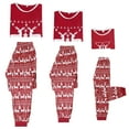 thumbnail image 3 of INSPIRE CHIC Christmas Deer Print Long Sleeve Tee with Pants Loungewear Pajamas Family Pajama Sets ["Boys & Girls"] L Red, 3 of 4