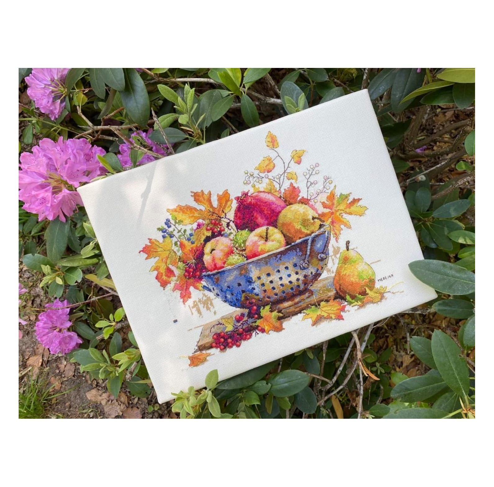 Counted Cross Stitch Kit September Dew, ecru