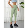 thumbnail image 6 of Lovito Women's Workout Pants High Waist Skinny Quick-Drying Gym Yoga Leggings wtih Pocket, 6 of 6