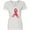 AA-White, variant on Inktastic Heart Health Awareness Red Ribbon Made of Hearts Women's V-Neck T-Shirt