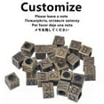thumbnail image 4 of U8MO 20pcs Alphabet Letters Antique Bronze Charm Big Hold Beads Fit European Bracelet-L, 4 of 6