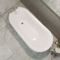 thumbnail image 5 of Dreamline Btac6228ffxxf Atlantic 61" Free Standing Acrylic Soaking Tub - White, 5 of 10