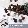 thumbnail image 6 of 32Pcs 12 Styles Wicker Rattan Balls Decorative Orbs Vase Fillers DIY for Craft Party Wedding Decoration Mixed Color 25~50mm, 6 of 7