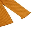 thumbnail image 5 of Hauts pour Enfants Couleur Unie Col Montant Manches Longues Pull Blouse, 5 of 5
