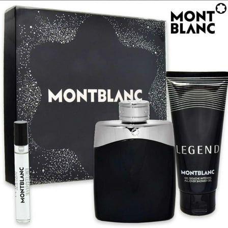 MONTBLANC Legend Men Gift Set, Includes: 3.3 Oz EDT, Mini EDT Shower Gel