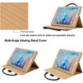 thumbnail image 4 of Cute Case for iPad Pro 11 2022/2021/2020/2018, Pocket Design Auto Wake/Sleep Handbag Tablet Case for iPad Air 5/Air 4 10.9" with Multi-Angle Viewing Stand, PU Leather Sleeve Protection Cover, Black, 4 of 9