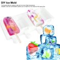 thumbnail image 1 of Molde de hielo de silicona de grado alimenticio de 4 rejillas, herramienta de fabricación de moldes de helado DIY para cocina casera Unbranded 3113190115711, 1 of 7