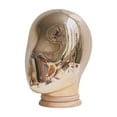 thumbnail image 4 of Soporte para pelucas, base de madera para cabeza de maniquí, soporte para pelucas, soporte para exhibición de sombreros para estilistas principiantes, 4 of 9