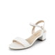 thumbnail image 1 of Sandalia DREAM PAIRS Tacón Grueso Punta Abierta con Correa en el Tobillo Blanca, 1 of 6