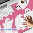 thumbnail image 2 of Long Mouse Pads for Desk,Cute Ghost Halloween Pattern Desk Mats on Top Of Desks, Desk Mouse Pad Extra Large with 3mm Non-Slip Base and Stitched Edge for Gaming,Office,Work,Home 47.3"x23.6", 2 of 6