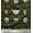 Dark Olive Green, variant on Soimoi Blue Cotton Duck Fabric Arrow & Anemone Floral Decor Fabric Printed Yard 42 Inch Wide