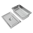thumbnail image 4 of Miumaeov 3 Pack Full Size Hotel Pan with Lid Perforated Steam Pan Steam Table Pan Cover Restaurant Supplies for Kitchen Food Warmer, 4 of 17
