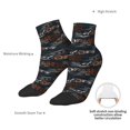 thumbnail image 4 of Bingfone Cool Sports Car Design Patterned Men's Women's Casual Cotton Socks, 4 of 5