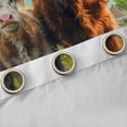 thumbnail image 4 of Erosebridal Cute Highland Cow Blackout Curtains Set of 2 (52x84 Each) for Kids, Vintage Windmill Daisy Window Curtains, 4 of 6