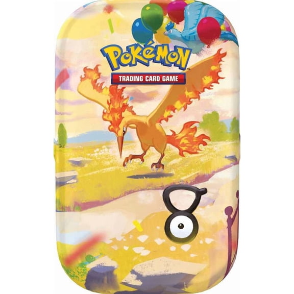 Pokemon 30th Anniversary Celebration Moltres & Articuno Mini Tin [2 Booster Packs, Stickers & Art Card]