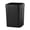 Black, variant on Modern Imitation Rattan Trash Can, 4 Gallon Square Plastic Trash Can Open Top Wastebasket Bin with Pressure Ring, for Living Room, Bedroom, Office
