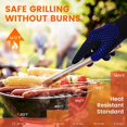 thumbnail image 3 of Guante para Barbacoa, Guantes Resistentes al Calor Hasta 800°C Guantes de Horno Antideslizantes Universales Resistentes al Calor para Barbacoa Parrilla Horno Cocina y Chimenea [1 Par] esquí esquí Gafas de esquí, 3 of 3