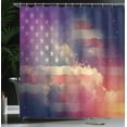 thumbnail image 4 of Ambesonne Outer Space Shower Curtain, Cloudy Night USA, 69"Wx70"L, Multicolor, 4 of 5