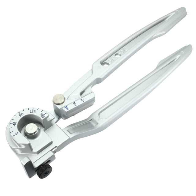 Doblador de tuberías de cobre 2 en 1 Unique Bargains 3/8 pulgadas 1/2 pulgadas OD herramienta de 180 grados aleación de aluminio