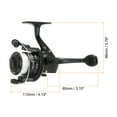 thumbnail image 2 of Uxcell Fishing Reel, Ultra Smooth Powerful Fishing Reels with Fishing Lines, Black, 2 of 6
