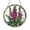 Acrylic 3.5 Inch, variant on Stained Glass Purple Foxglove Suncatcher, Floral Window Hanging Decor, Round Botanical Glass Art Panel Ornament