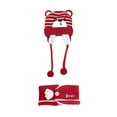 thumbnail image 2 of Yesbay Unisex Winter Kids Baby Bear Stripe Knit Hat Cap Scarf Earmuff Warm Set-Red, 2 of 8