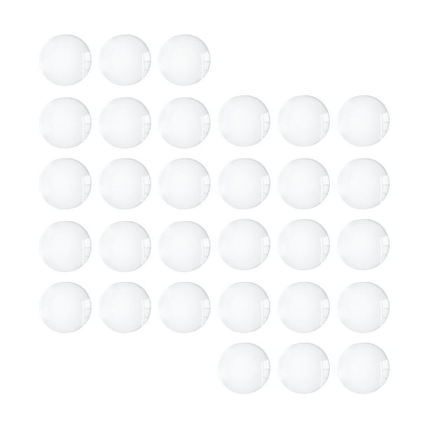 Cabujones de vidrio, azulejos de cúpula para hacer joyas, cabujones de vidrio transparente, cuentas 18mm 30 piezas