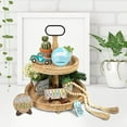 thumbnail image 5 of Tiered Tray Decor under $5! Yannianjz Easter Tiered Tray Decor Set, 9 Piece Wooden Spring Decoration Signs for Table, Shelf, Mantel, Centerpiece, Bunny Egg Themed Home Kitchen Party Decor, 5 of 6