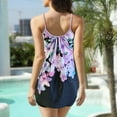 thumbnail image 4 of Srogem Womens Flowy Plus Size Tankini Tops Only Modest Swim Tops Loose Fit Bathing Suit Tops No Bottom, 4 of 6