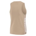 thumbnail image 3 of Women's WEAR by Erin Andrews Tan Los Angeles Dodgers Tonal Tank Top, 3 of 5